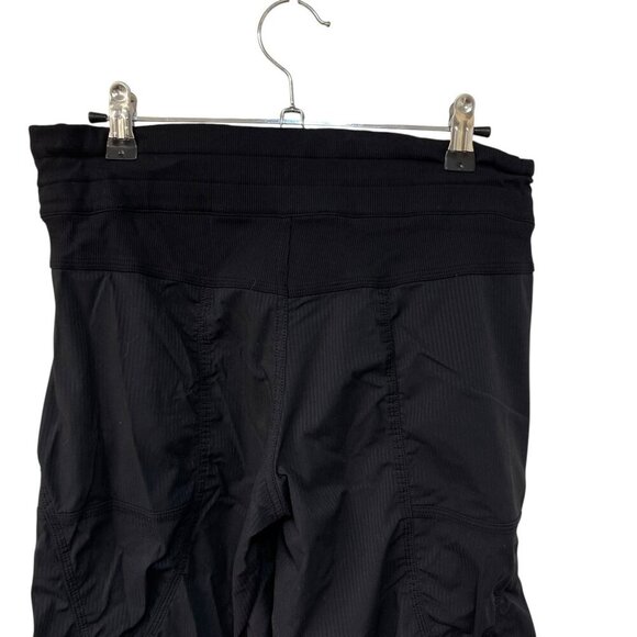 LULULEMON Dance Studio Crop Pants BLACK Capri Drawstring Yoga Women’s Size 6 - Picture 7 of 8